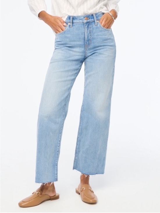 J. Crew Denim - J.Crew Wide-leg cropped jean in all-day stretch size 27